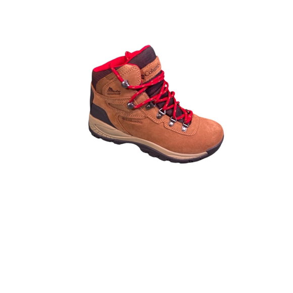 Women's Columbia Newton Ridge Hiking Boots Tan Red 6.5 - Picture 7 of 8